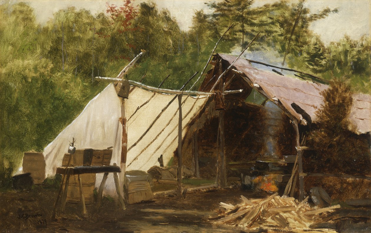 Leiri päämetsässä nro 1879 tekijältä John George Brown
