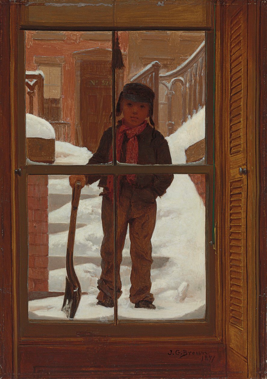 Voinko lapioida lumen?, 1871 tekijältä John George Brown