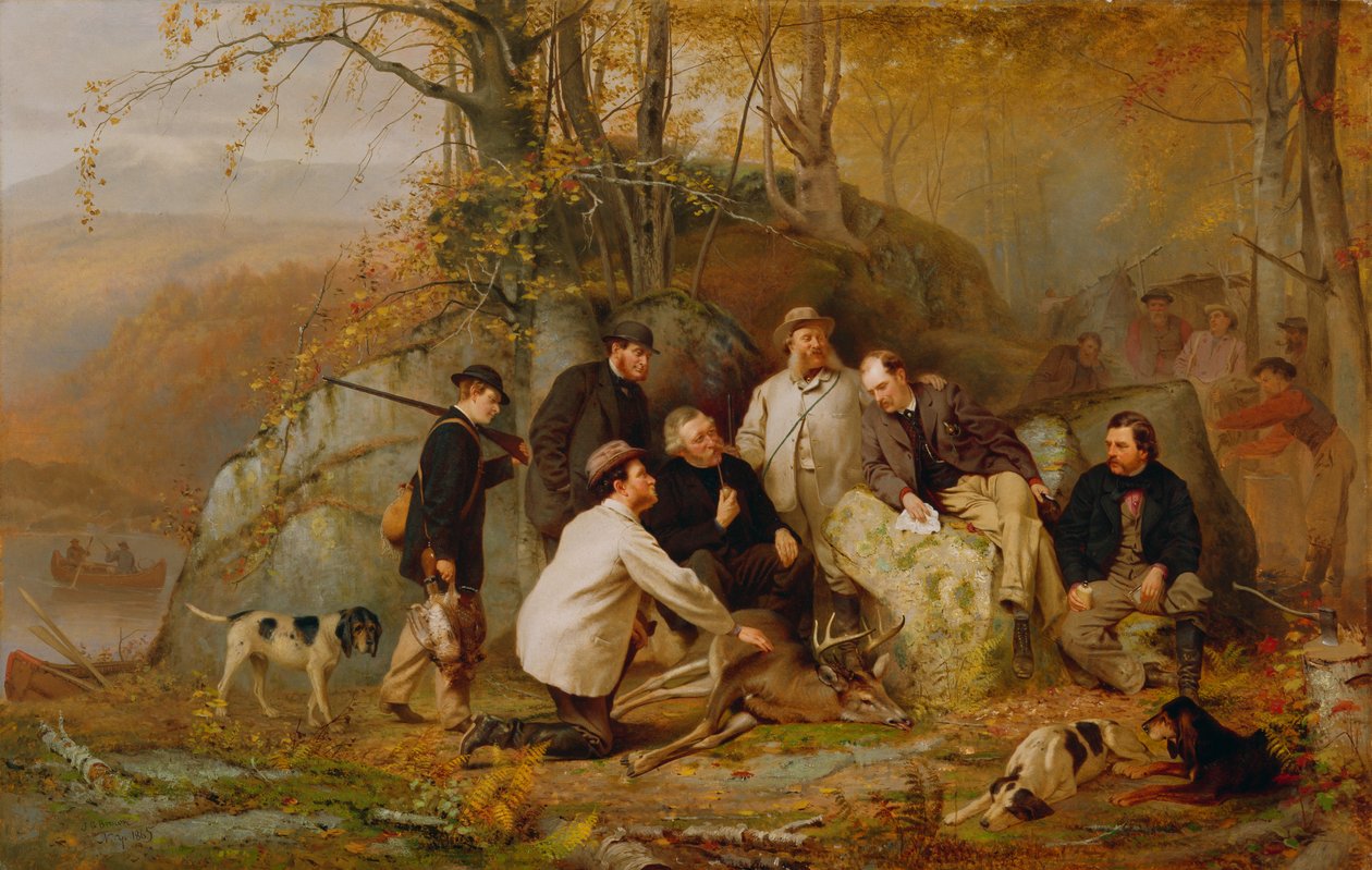 Laukauksen vaatiminen: Metsästyksen jälkeen Adirondacksissa, 1865 tekijältä John George Brown