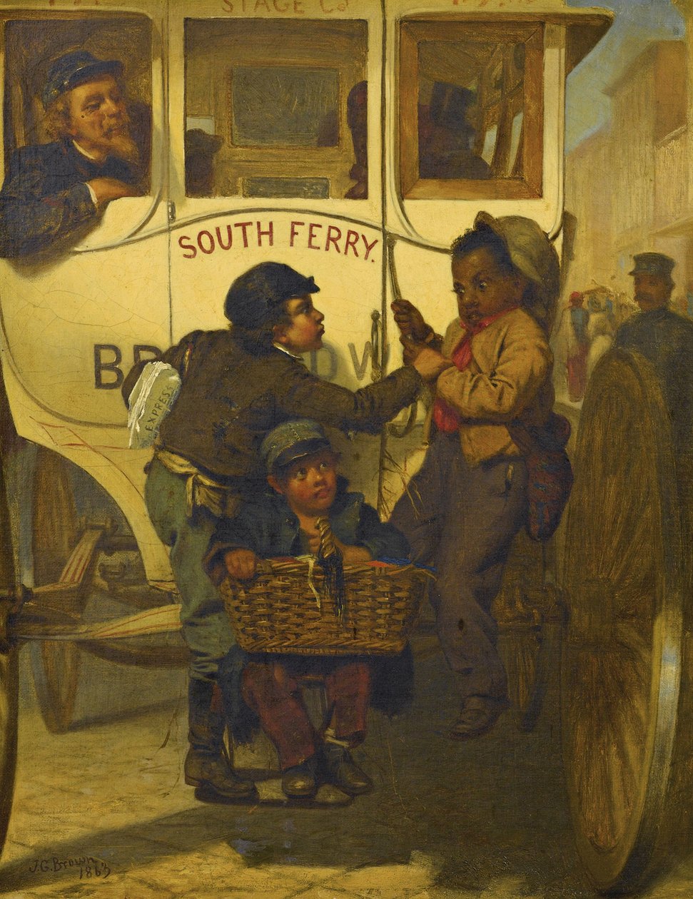 Värilliset ihmiset eivät ole sallittuja tälle linjalle, 1863 tekijältä John George Brown