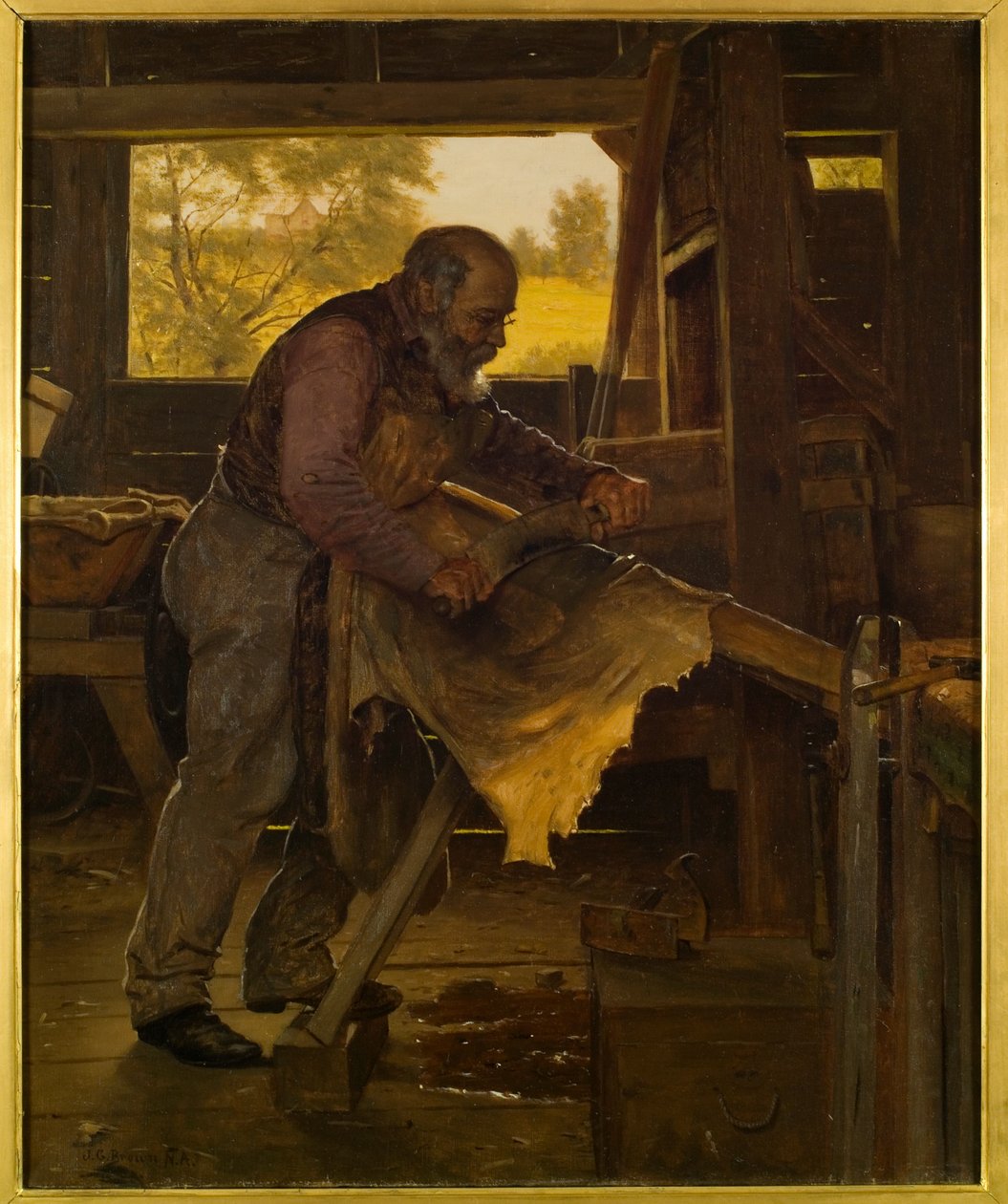 Hirvenpiilän valmistelu, 1904 tekijältä John George Brown