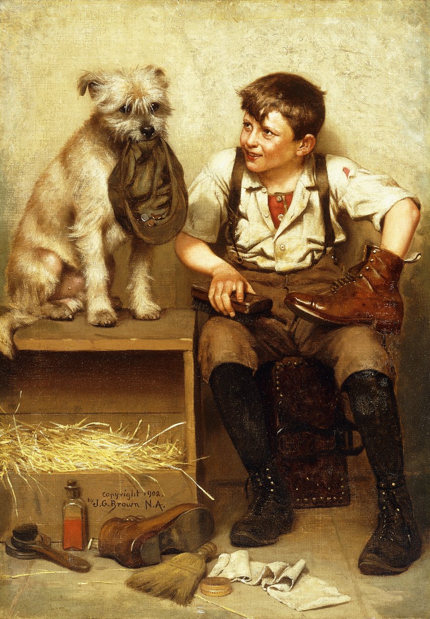 Shoeshine Boy, 1902 tekijältä John George Brown