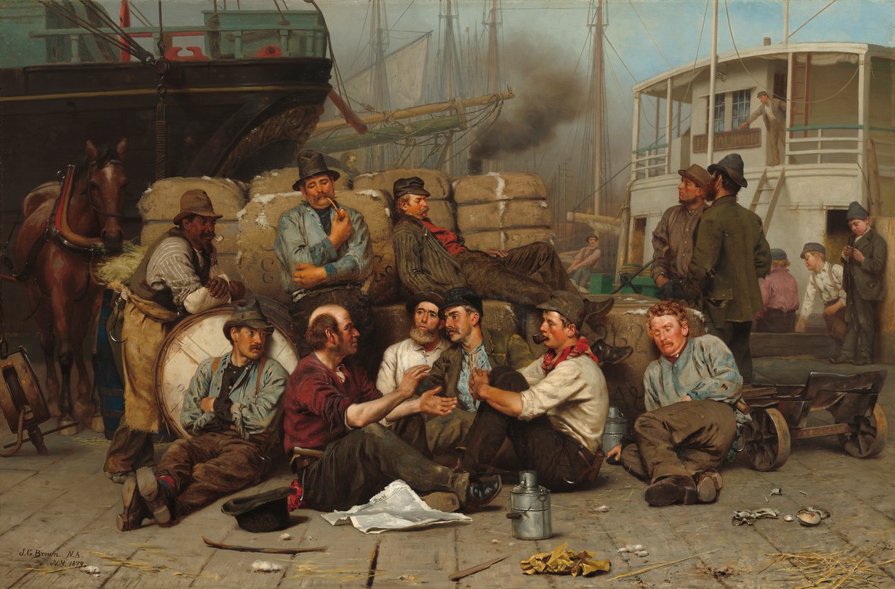 The Longshoremens Noon, 1879 tekijältä John George Brown