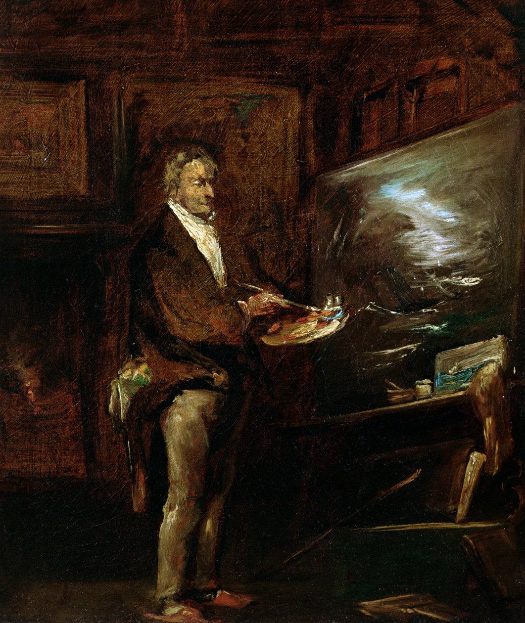 Joseph Mallord William Turnerin (1775-1851) muotokuva, n. 1845 tekijältä John Gilbert
