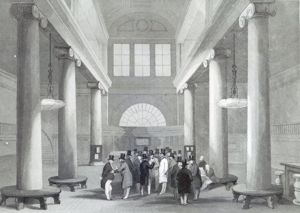 Pörssi, kaiverrus Henry Melville, n. 1842 tekijältä John Gilbert