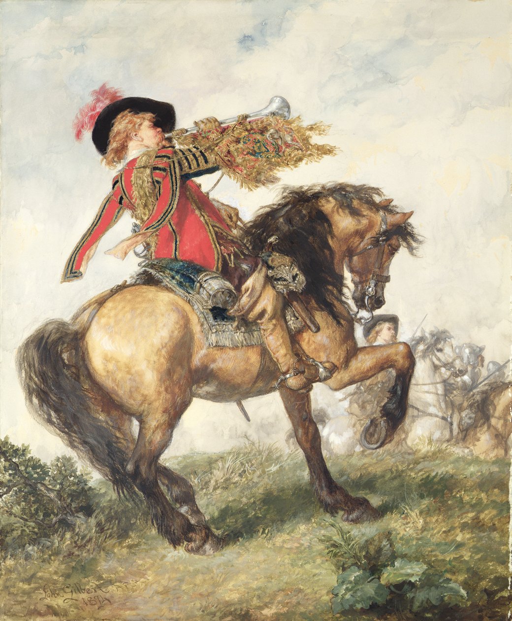 Kuninkaan trumpetisti, 1874 tekijältä John Gilbert
