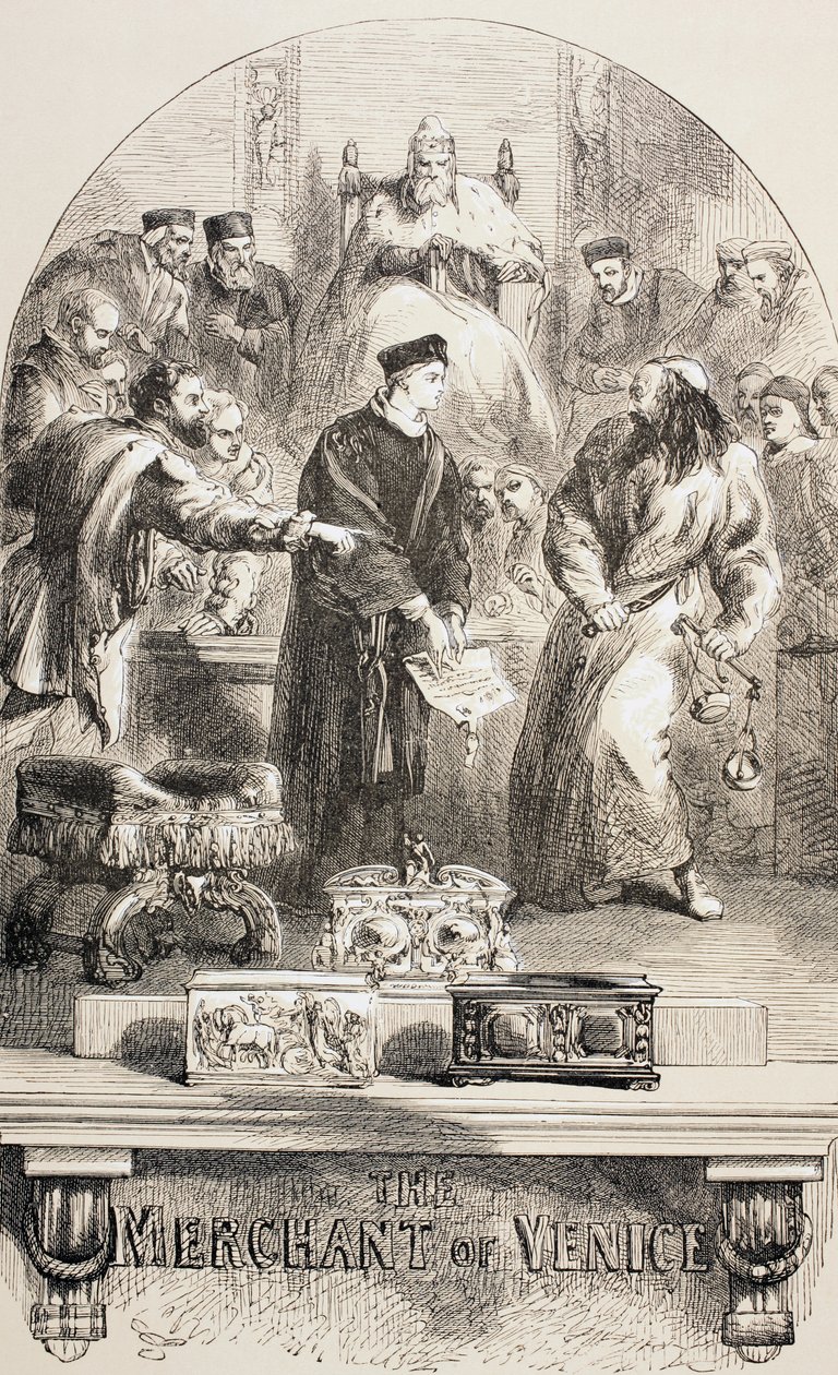 Venetsian kauppias, 1890 tekijältä John Gilbert