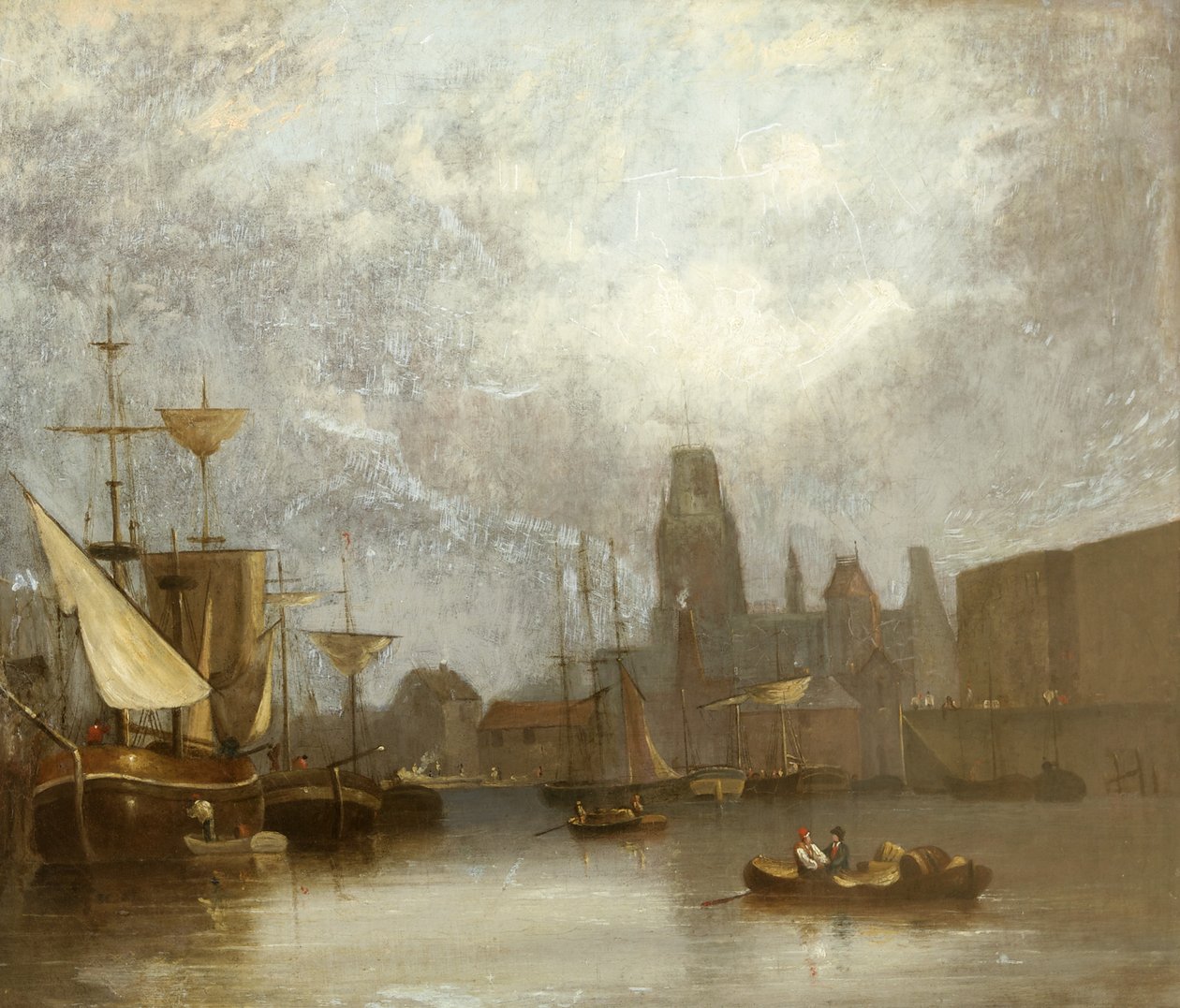 St Mary Redcliffe Floating Harborista (öljy kankaalle) tekijältä John Glen Wilson