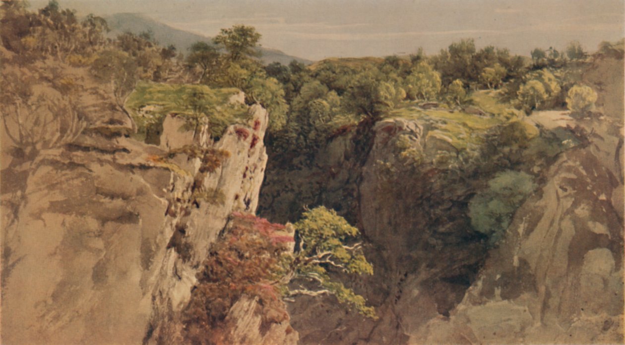 Maisema kallioiden kanssa, 1700-1800-luku, 1935 tekijältä John Glover