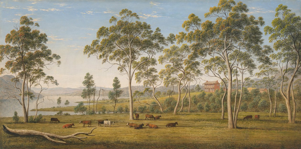Herra Robinsonin talo Derwent-joella, Van Diemen