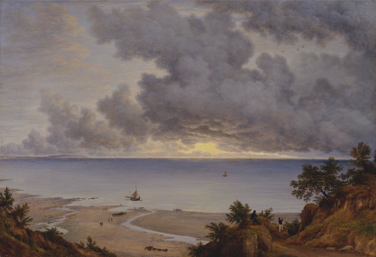 Sandown Bay, Shanklin Chinen läheltä, Isle of Wight -saari. tekijältä John Glover