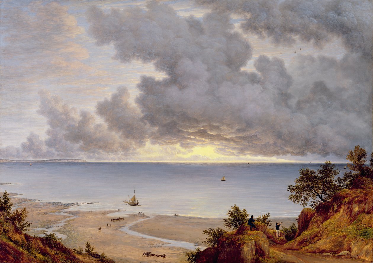 Näkymä Shanklinista, Isle of Wight, n. 1827 (öljy kankaalle) tekijältä John Glover