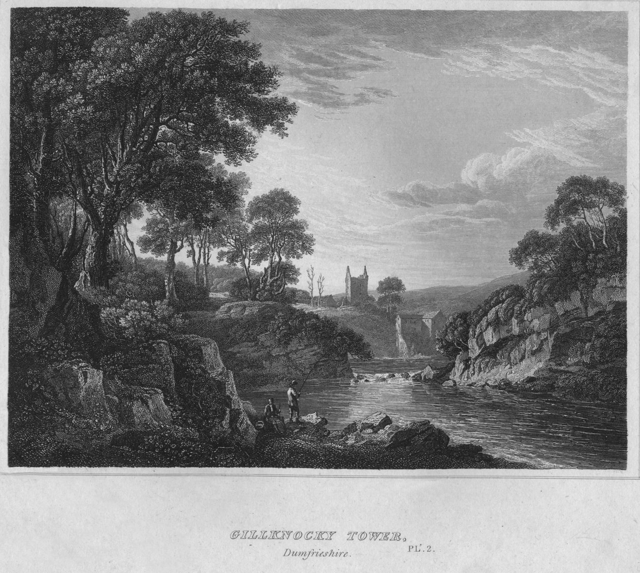 Gillknocky Tower, Dumfrieshire, 1814 tekijältä John Greig