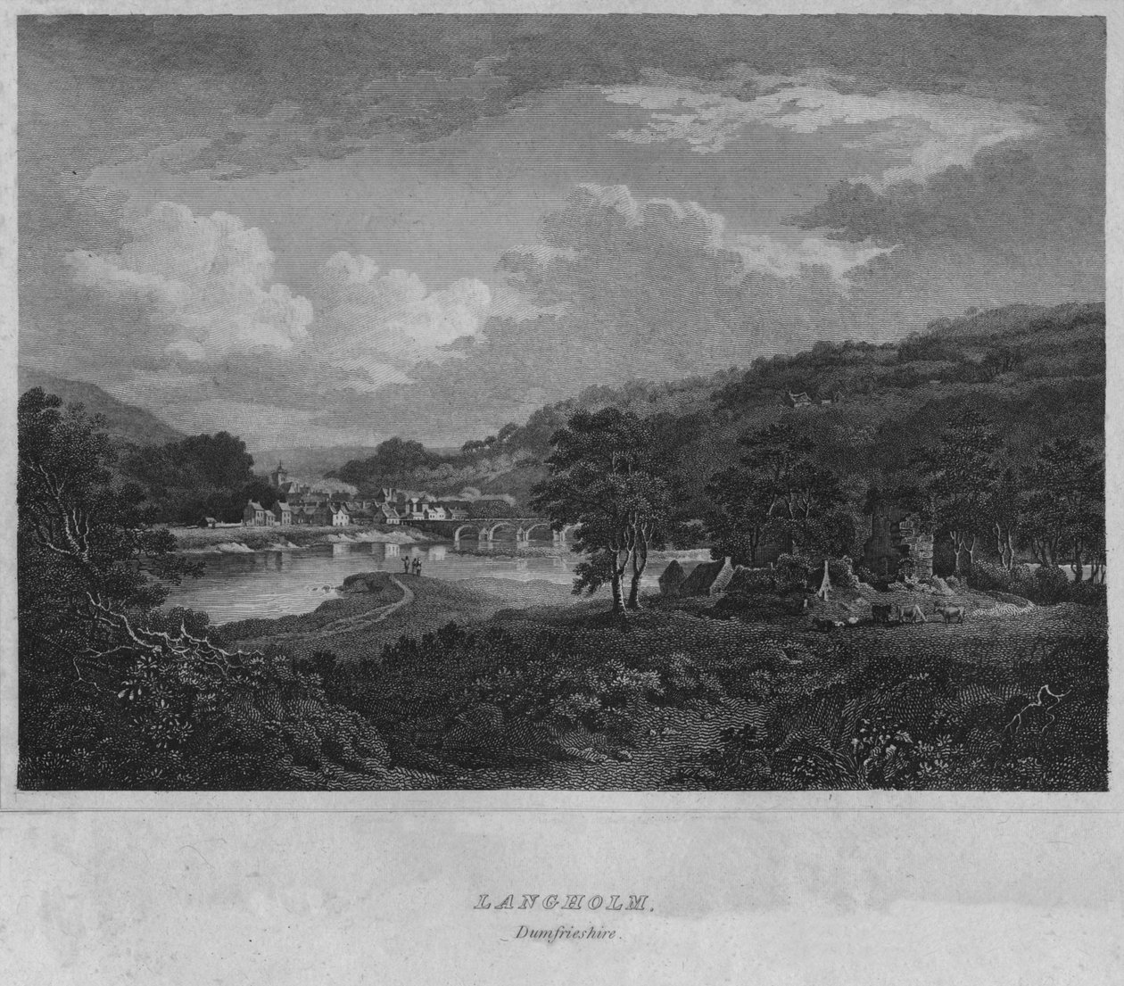 Langholm, Dumfrieshire, 1814 tekijältä John Greig