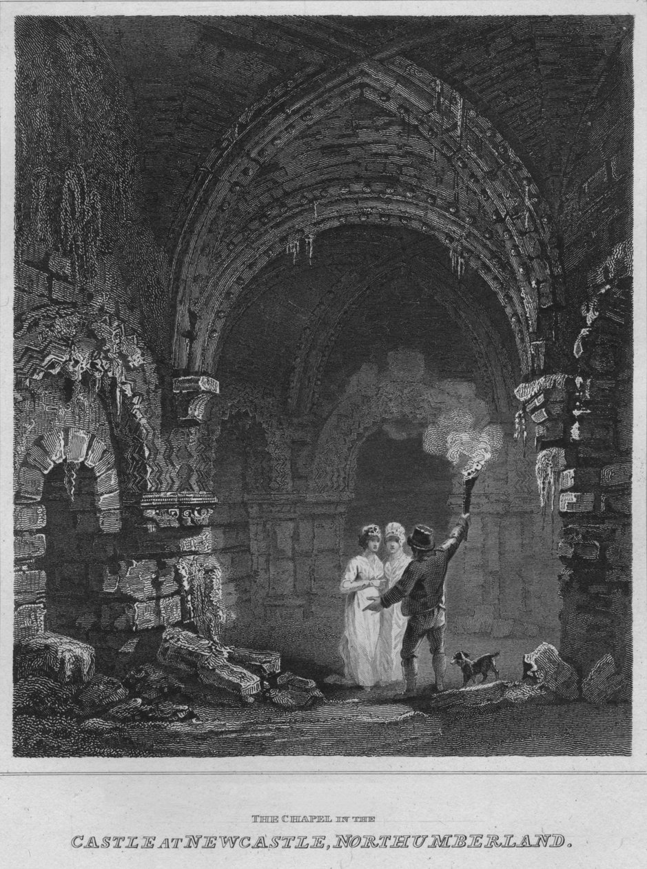 Kappeli linnassa Newcastlessa, Northumberlandissa, 1814 tekijältä John Greig