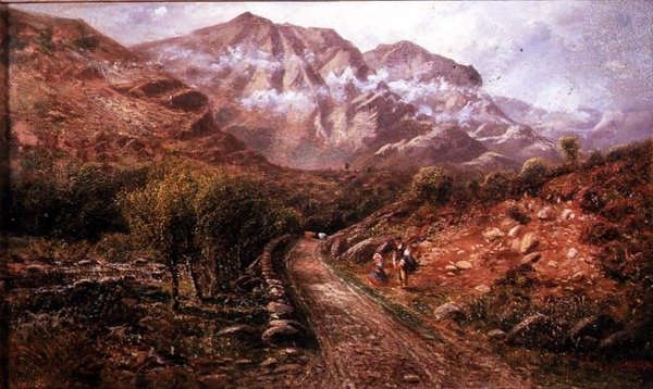 Eel Crags, Borrowdale, Cumberland tekijältä John Gunson Atkinson
