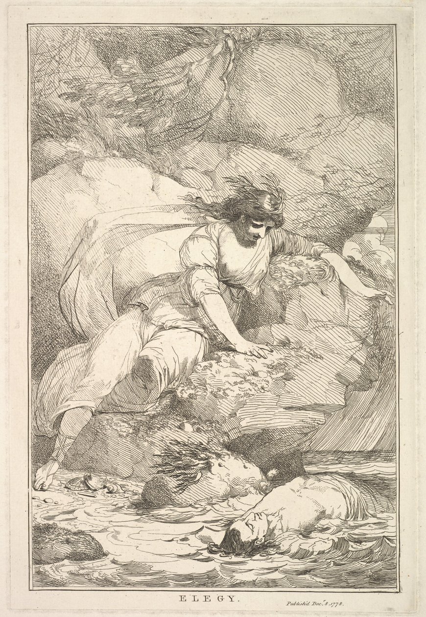 Sir Joshua Reynoldsille omistettu elgia viidestätoista etsauksesta, 8. joulukuuta 1778. tekijältä John Hamilton Mortimer