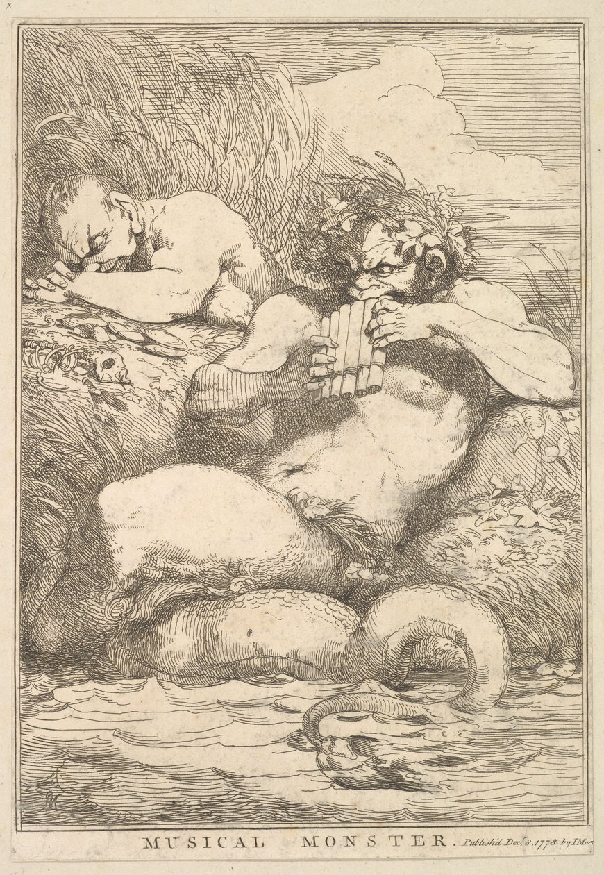 Musikaalihirviö viidestätoista etsauksesta, omistettu Sir Joshua Reynoldsille, 8. joulukuuta 1778. tekijältä John Hamilton Mortimer