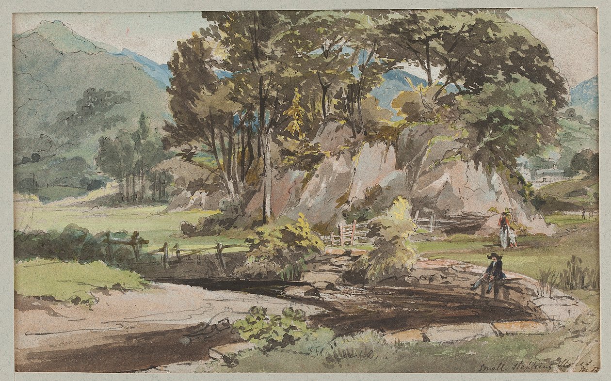 Puutarha Brathayssa, 1812 (wc paperilla) tekijältä John Harden