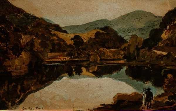 Brathay-joki lähellä Hawksheadia, Cumbria tekijältä John Harden