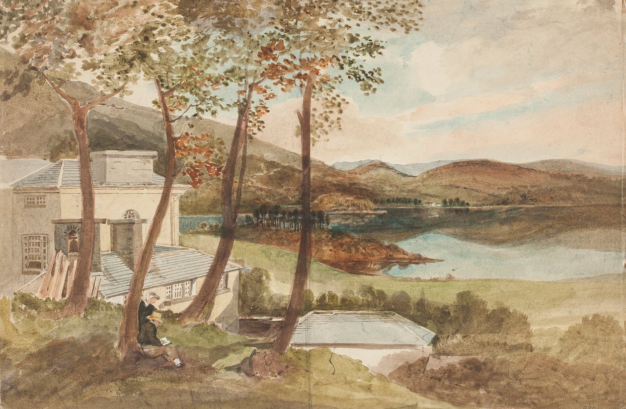 Hall ja Windermere, Lake District, Cumbria (wc paperilla) tekijältä John Harden