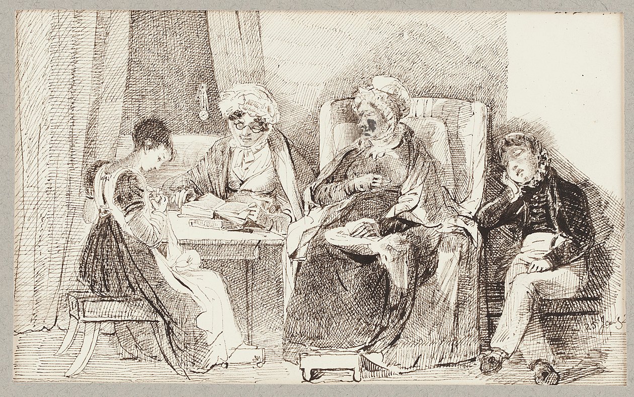 Sairas ja lepäävä, 1824 tekijältä John Harden