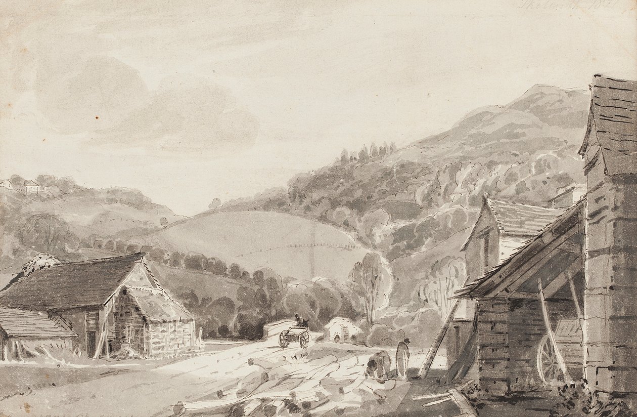 Skelwith, 1821 (wc paperilla) tekijältä John Harden