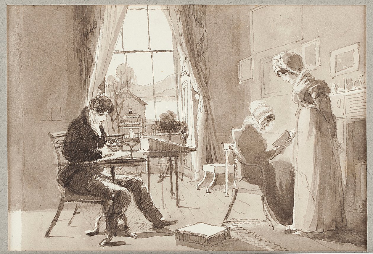 Kesämaja, 1824 (wc paperille) tekijältä John Harden