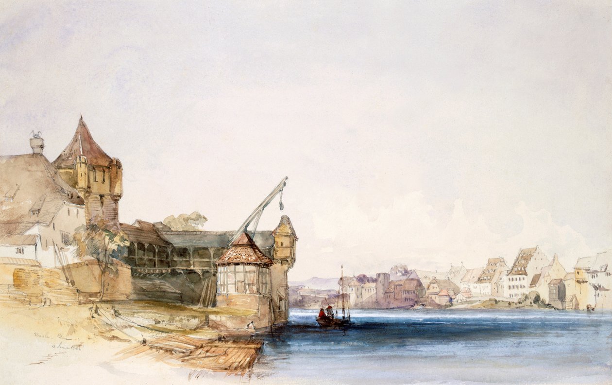Näkymä Baselissa, 1842. tekijältä John Harper