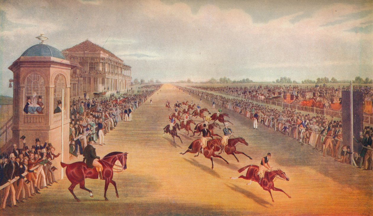 Kilpailu suurista St. Leger Stakes -panoista, 1836, 1837 tekijältä John Harris