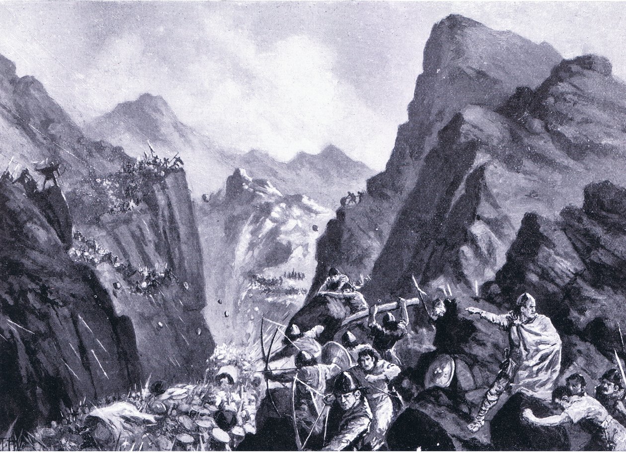 Kreikan armeijan tuhoaminen, kuva Hutchinsonin kansakuntien historiasta VOL 4 c.1920-luku tekijältä John Harris Valda