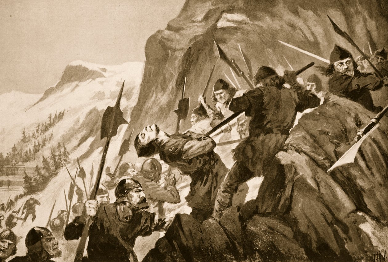 Morgartenin taistelu, 1315 tekijältä John Harris Valda