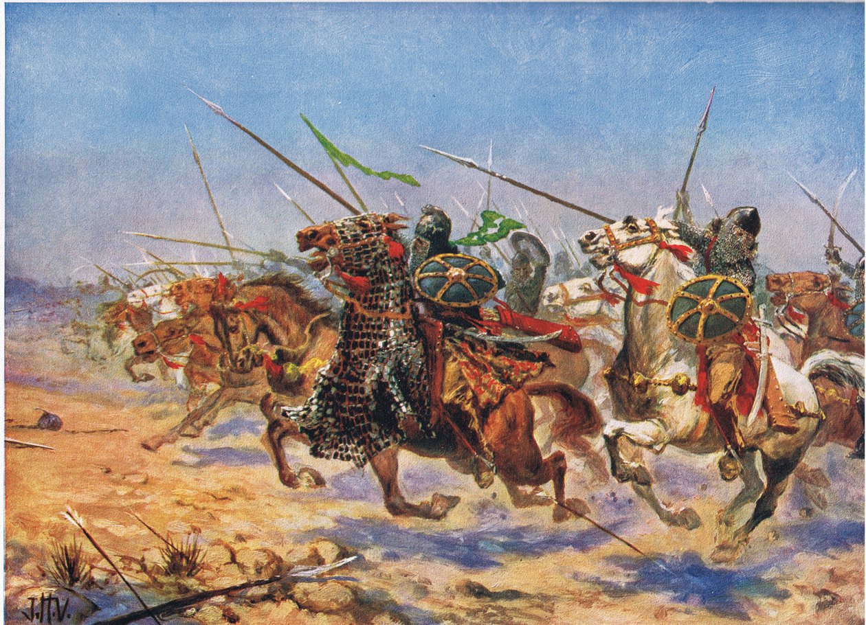 Shahrbarazin ratsuväki Charging, esimerkki teoksesta "Hutchinson