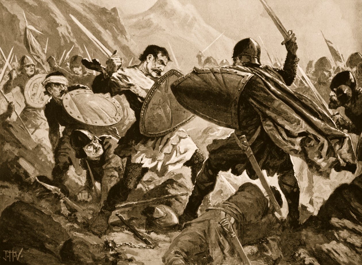 Bulgarian tsaari Michael Shishman kuoli Velbazhdin taistelussa 1330 tekijältä John Harris Valda