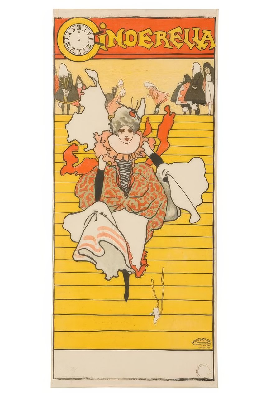 "Cinderella" / J. Hassall / Juliste, n. 1893-1895 tekijältä John Hassall