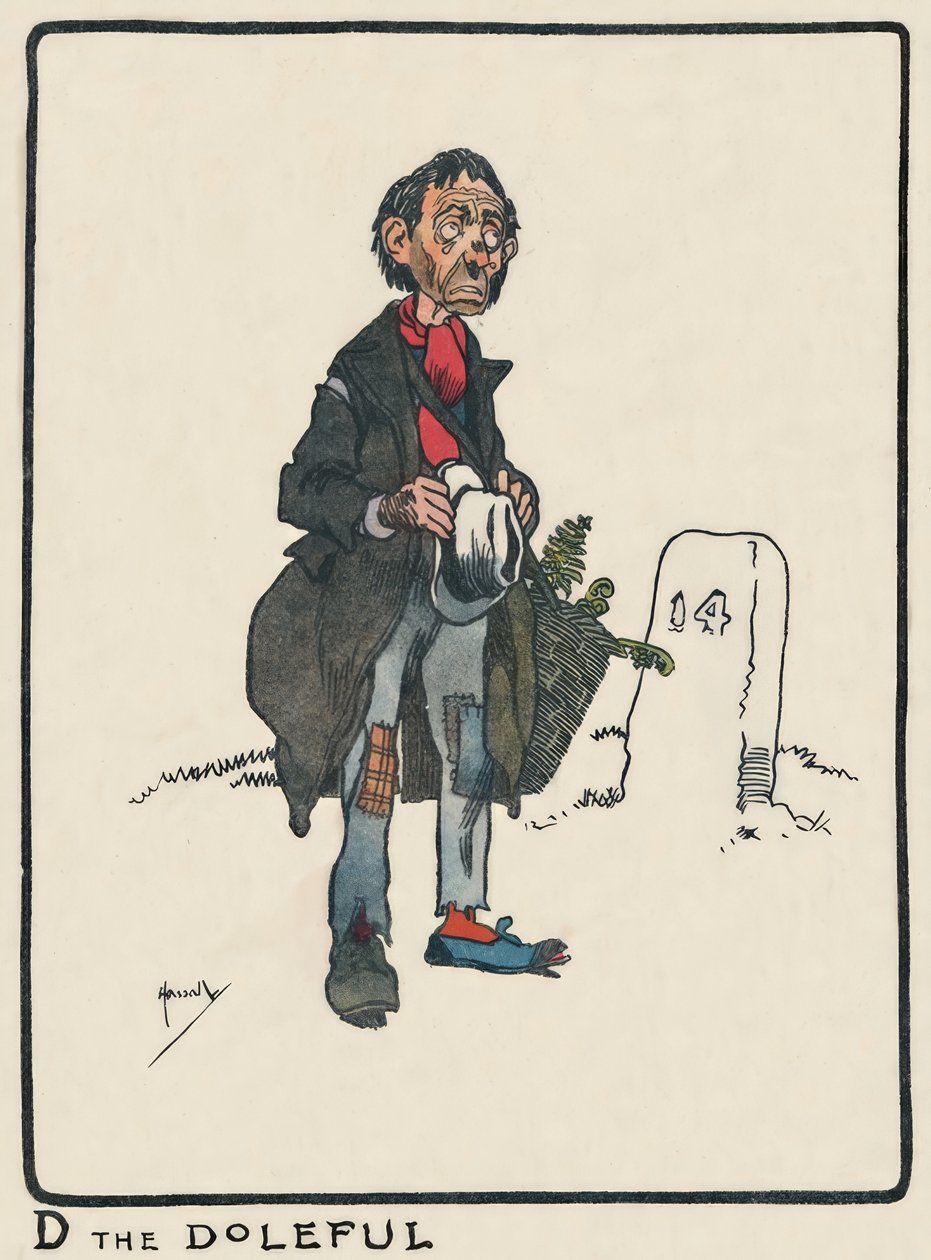 D the Doleful / J. Hassall / Zeichnung, 1903 tekijältä John Hassall