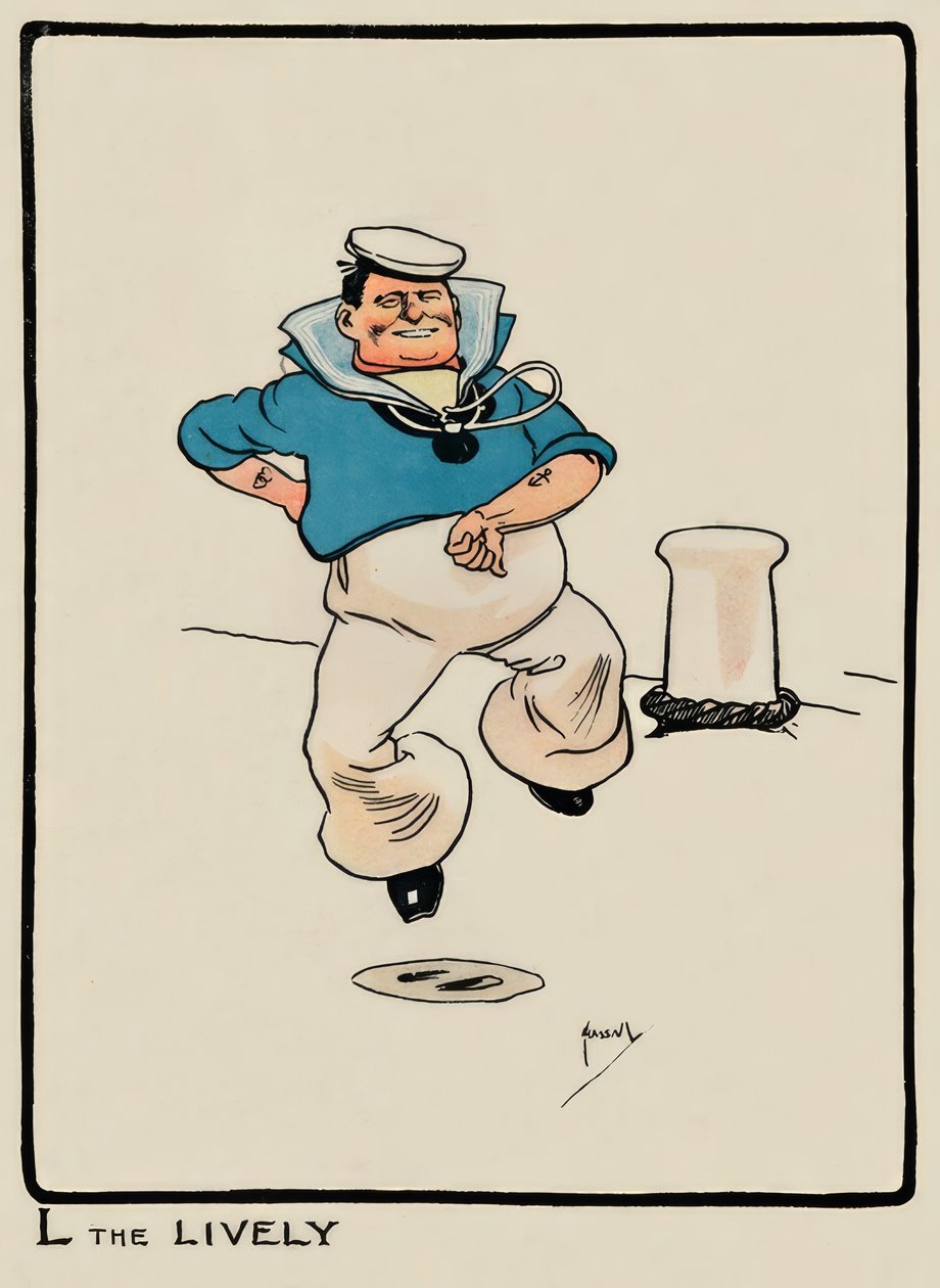 L the Lively / J. Hassall / Zeichnung, 1903 tekijältä John Hassall