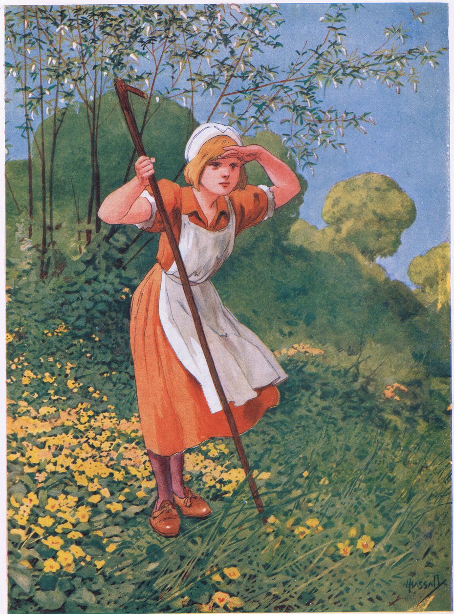 Pikku Bo Peep (litho) tekijältä John Hassall