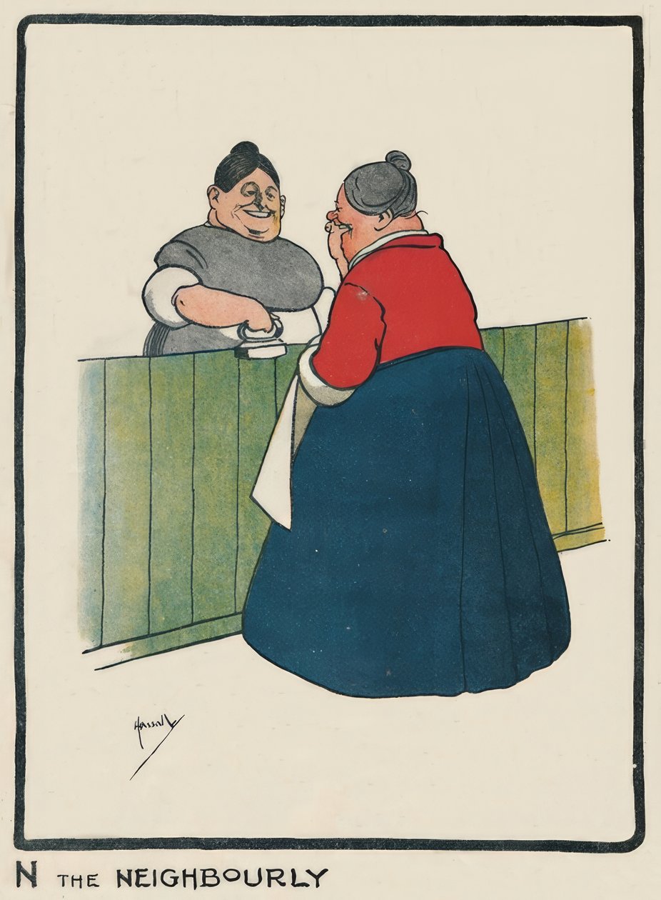 N naapuri / J. Hassall / Zeichnung, 1903 tekijältä John Hassall