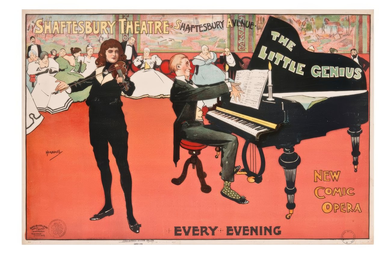 "Shaftesbury Theatre" / J. Hassall / Juliste, 1896 tekijältä John Hassall