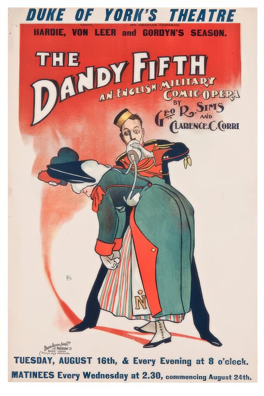 "The Dandy Fifth" / J. Hassall / Plakat, 1898 tekijältä John Hassall