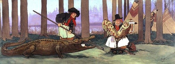 Piraatti, herrasmies Starky, on jäänyt Redskinsin vangiksi ja on kurja. Smee laulaa säkeen merirosvolaulusta kapteeni Hookille, joka on nyt Inside the Crocodile, n. 1906 tekijältä John Hassall
