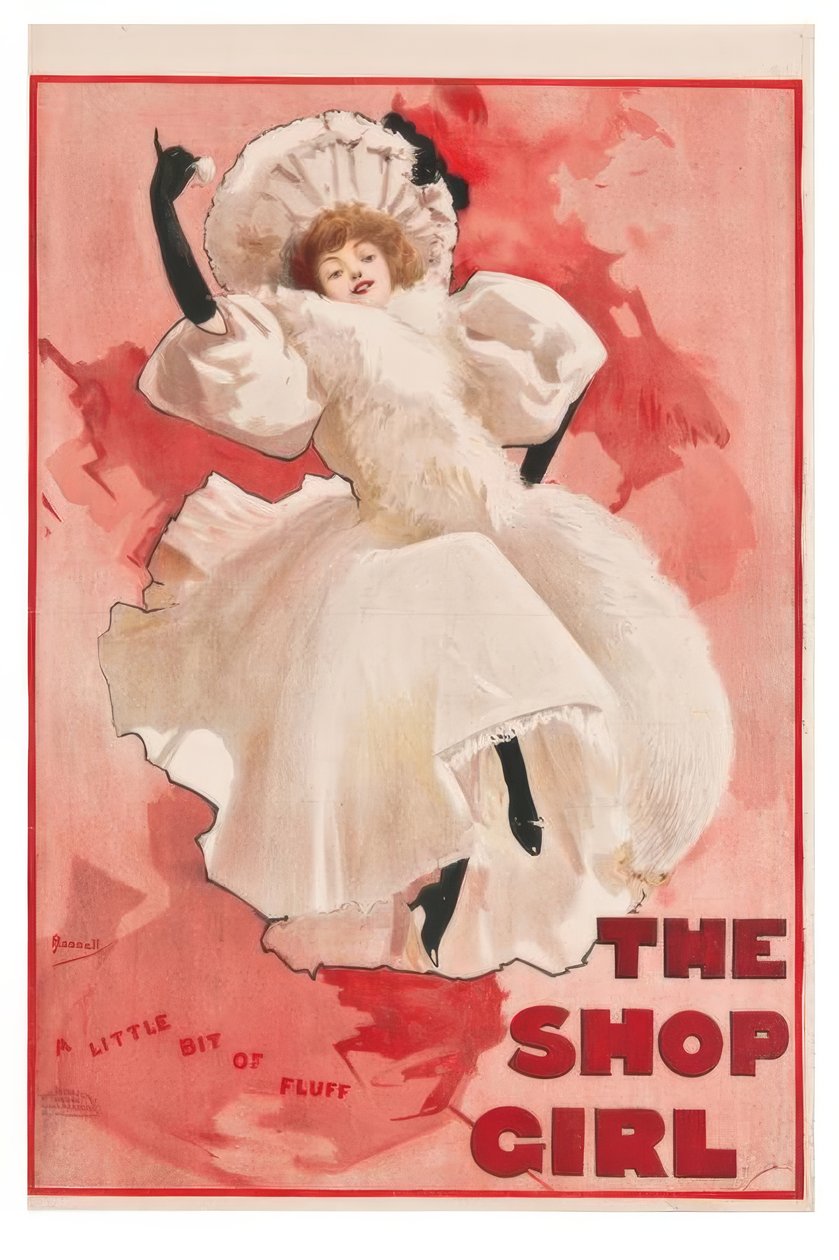 "Kaupan tyttö" / J. Hassall / Plakat, 1894 tekijältä John Hassall