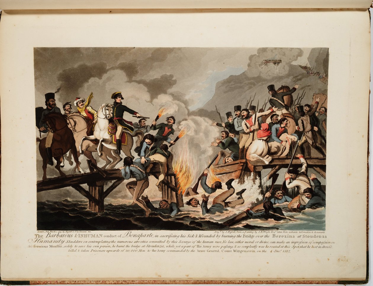 Ranskan armeija ylitti Berezinan marraskuussa 1812, 1813 tekijältä John Hassell