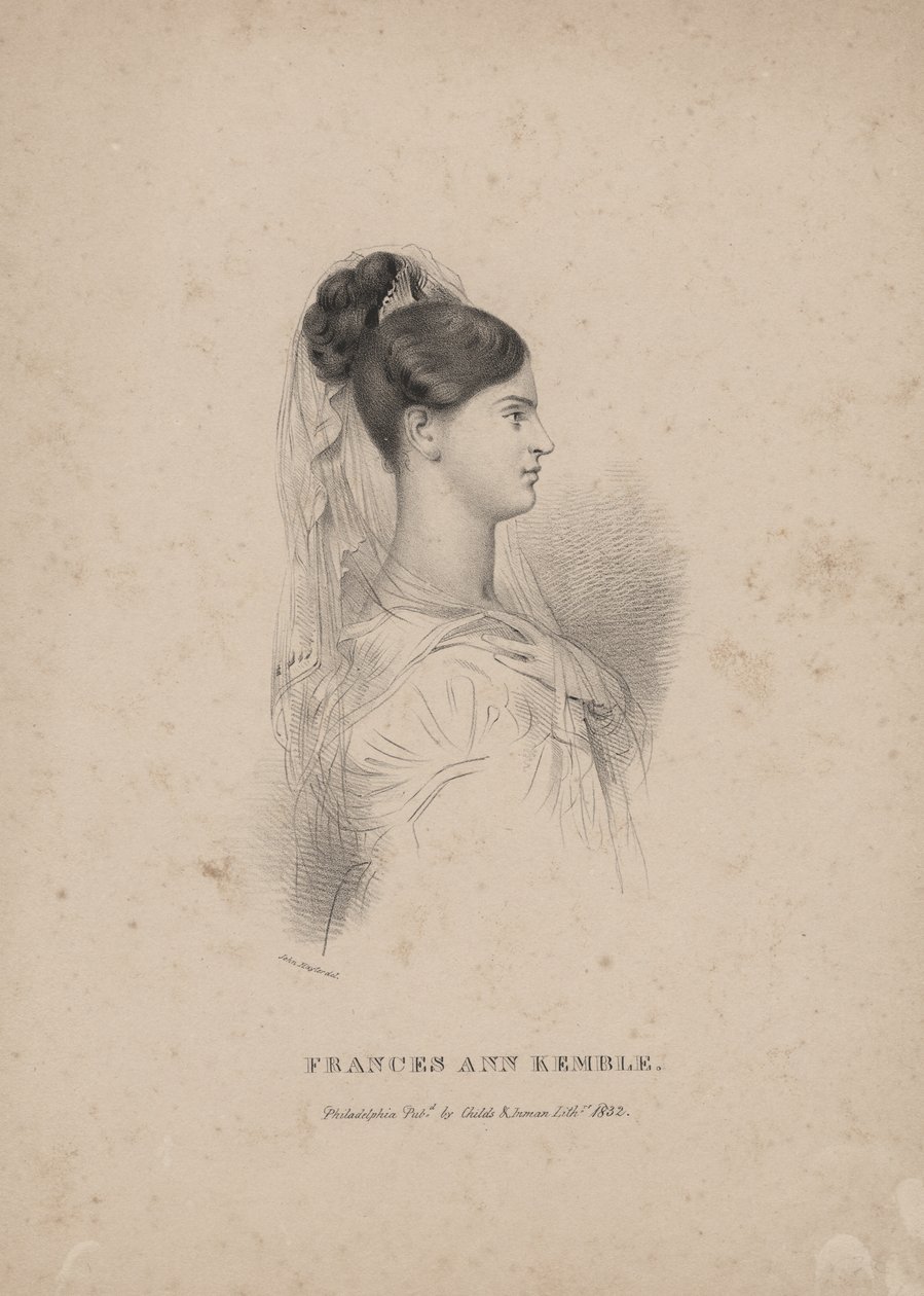 Frances Ann Kemble, Childs und Inmanin litos tekijältä John Hayter
