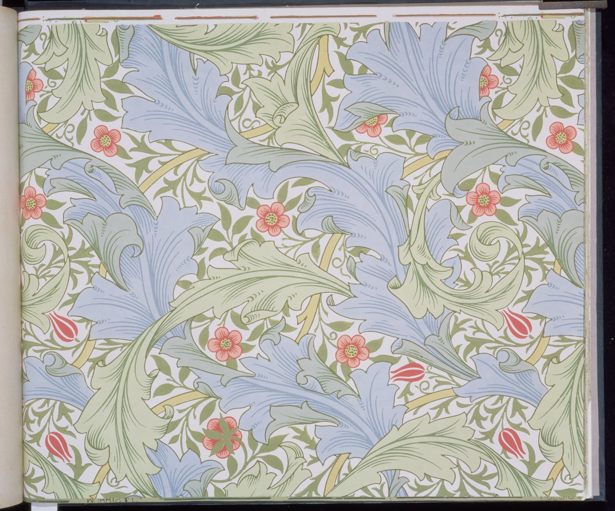 Granville-tapetti, jonka suunnitteli John Henry Dearle (1860-1932) Morris and Companylle, 1896 tekijältä John Henry Dearle