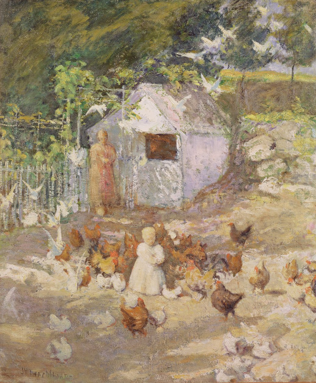 Barnyard, n. 1890-1900 tekijältä John Henry Twachtman