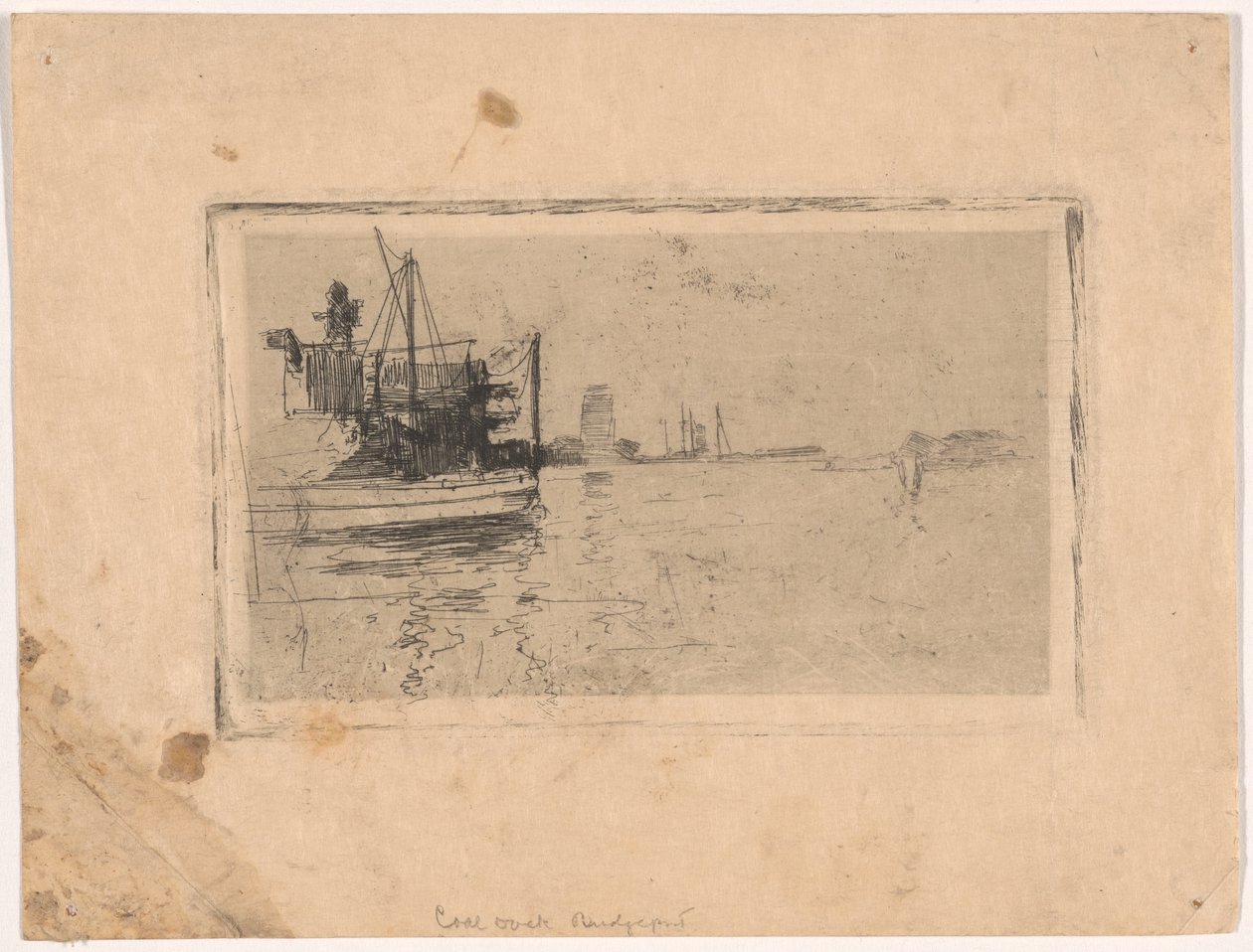 Coal Dock, Bridgeport tekijältä John Henry Twachtman