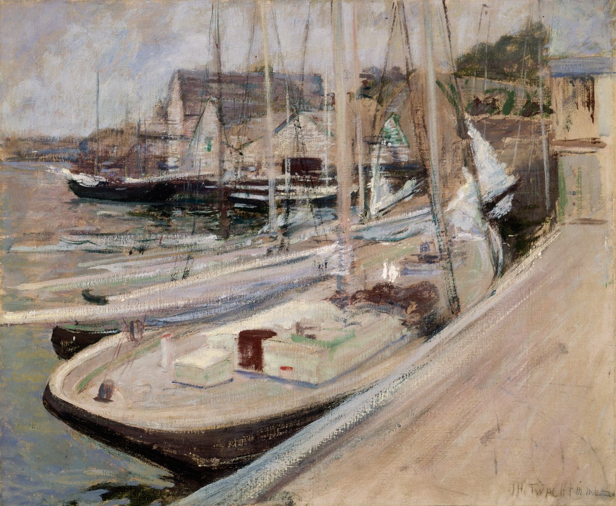 Kalastusveneet Gloucesterissa, 1901. tekijältä John Henry Twachtman