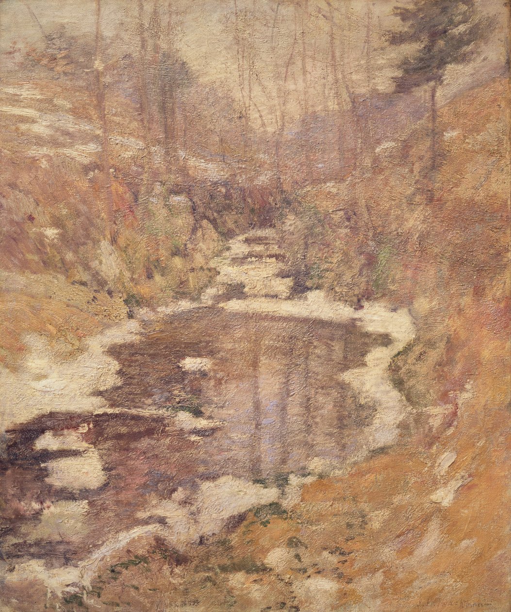 Hemlock Pool, noin 1900 tekijältä John Henry Twachtman